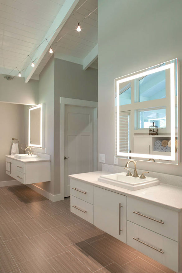 41 Creative Led Mirror Design Ideas, Light Bulbs For Bathroom Mirrors