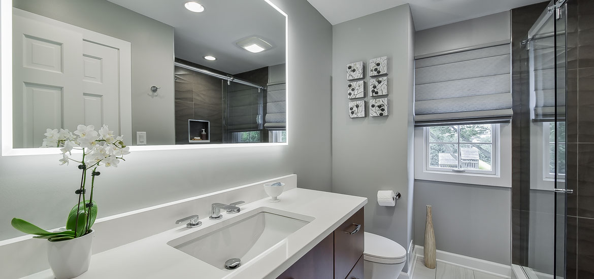 modern bathroom mirror lights