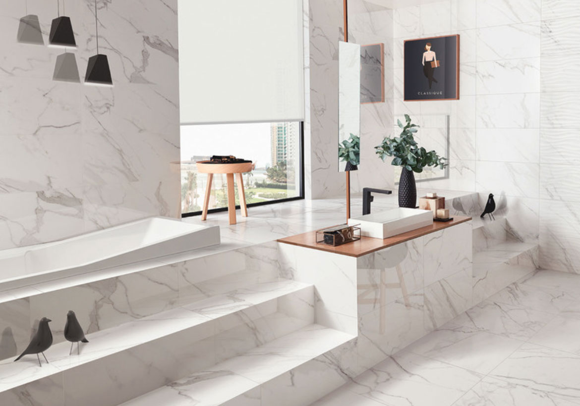 marble look porcelain tile