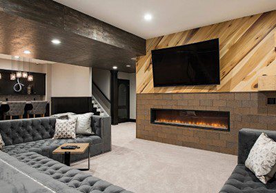 21 Eccentric Electric & Gas Linear Fireplace Ideas | Sebring Design Build