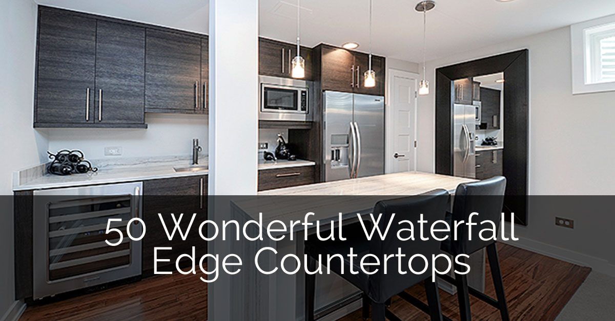 51 Wonderful Kitchen Waterfall Edge Countertops Home Remodeling
