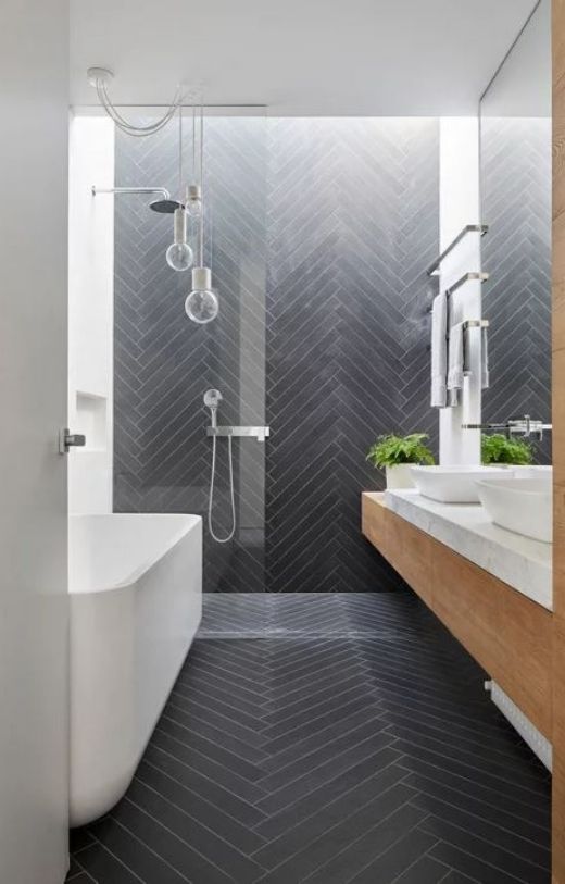 Herringbone Vs Chevron Tile Patterns How Are They Different Home Remodeling Contractors Sebring Design Build