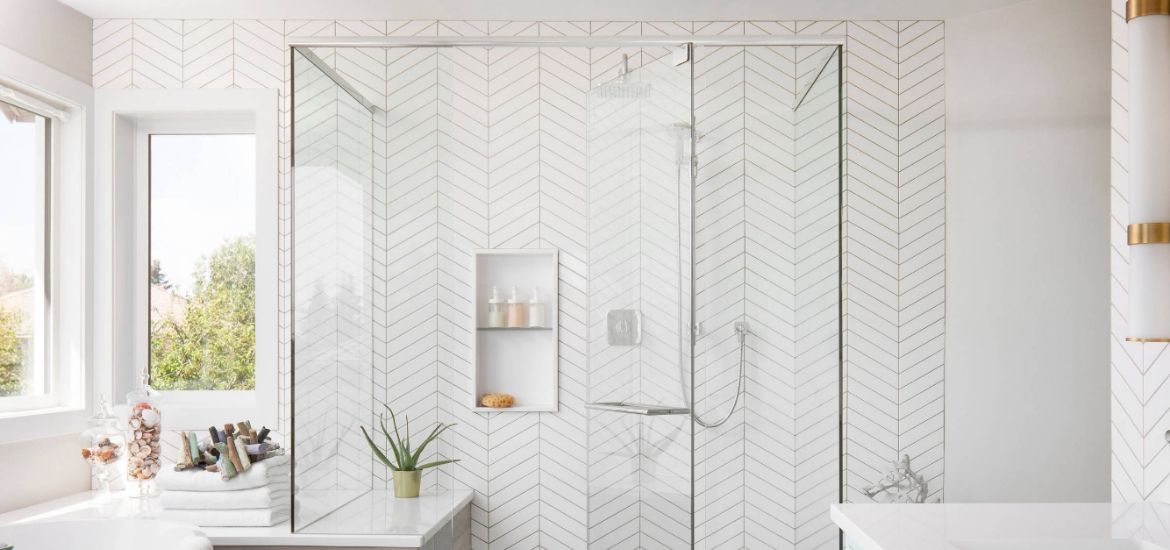 Herringbone Vs Chevron Tile Patterns How Are They Diffe Sebring Design Build - White Herringbone Wall Tiles Bathroom