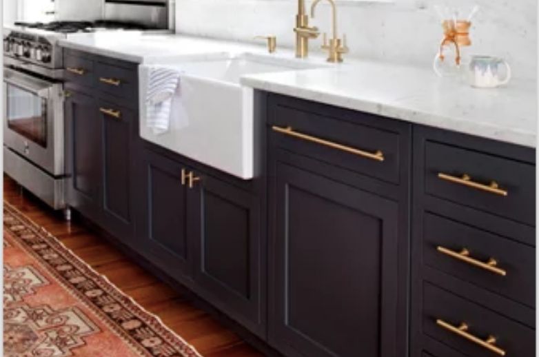32 Kitchen Cabinet Hardware Ideas, Aged Brass Kitchen Cabinet Handles