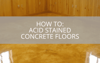 How To: Acid Stained Concrete Floors