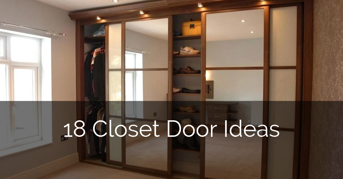 18 Closet Door Ideas Sebring Design, Sliding Glass Closet Door Repair