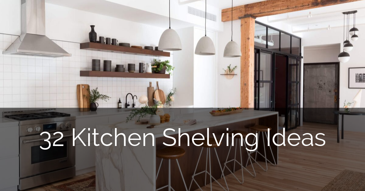 32 Floating Kitchen Shelving Ideas, Kitchen Wall Shelving Ideas