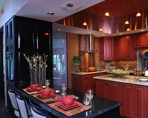 Red Kitchen Cabinets Sebring Design Build Kitchen Remodeling