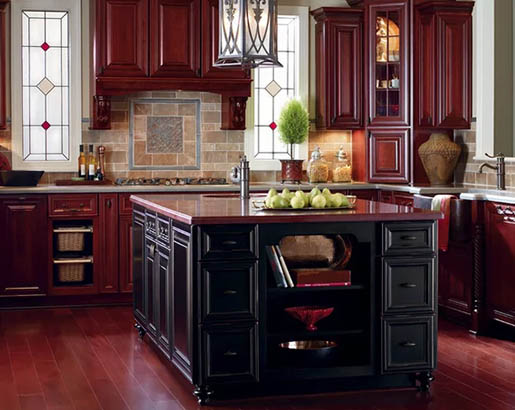 Red Kitchen Cabinets | Sebring Design Build | Kitchen Remodeling