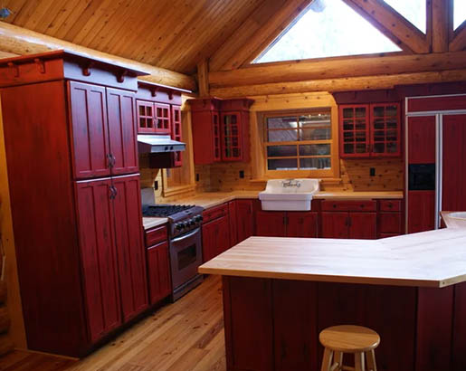 Red Kitchen Cabinets Sebring Design Build Kitchen Remodeling