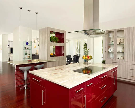 Red Kitchen Cabinets Sebring Design Build Kitchen Remodeling