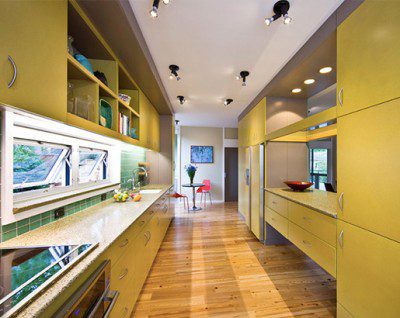 Yellow Kitchen Cabinets 1 Sebring Design Build 400x318 