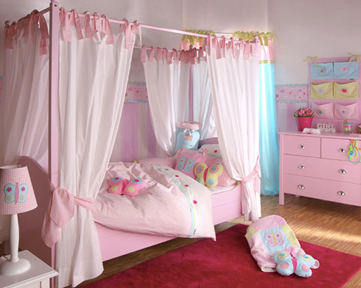 bedroom design for girl pink