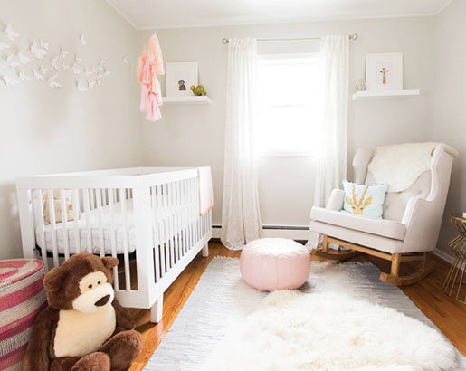 cute baby girl room themes