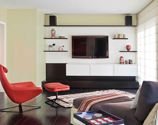 Floating Shelf Ideas Sebring Design, Floating Shelves Design For Living Room