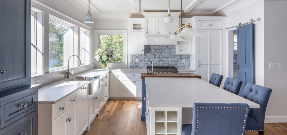 nautical style black and clear kitchen light