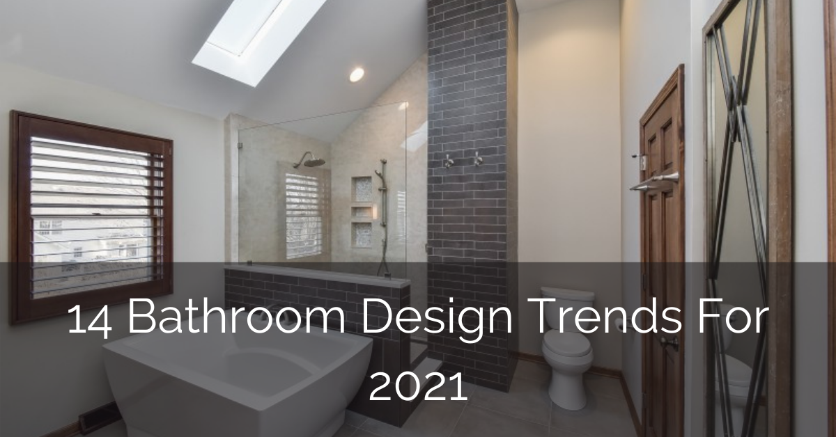 14 Bathroom Design Trends For 2021, Small Bathroom Decorating Ideas 2020