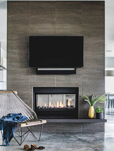 35 Stunning Fireplace Tile Ideas, Stone Tile Fireplace Ideas