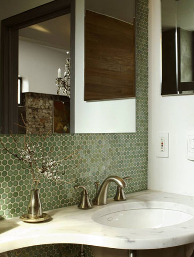 23 Green Tile Design Ideas For Your, Olive Green Wall Tiles