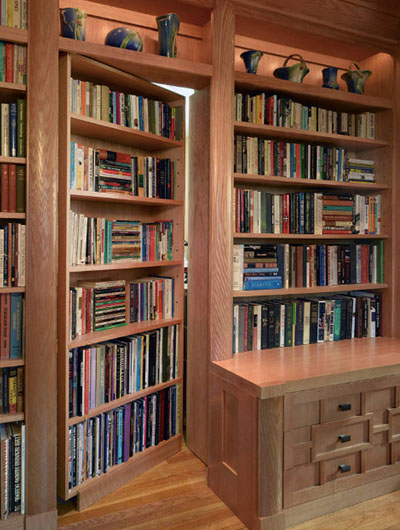 37 Secret Doorway Ideas, Secret Room Sliding Bookcase