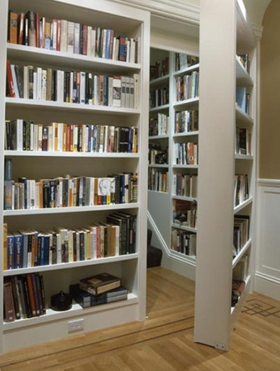 37 Secret Doorway Ideas, Making A False Bookcase Door Knob
