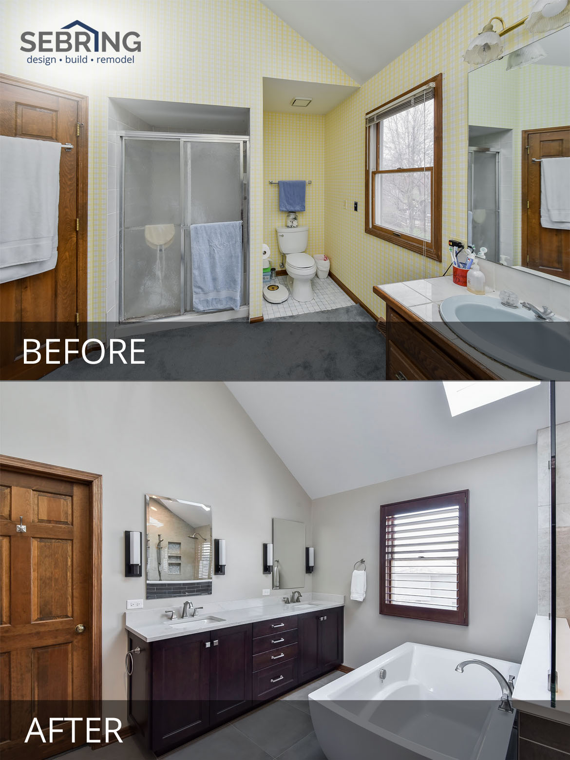 Master Bathroom Before & After Pictures