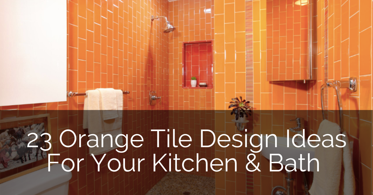 23 Orange Tile Design Ideas For Your, Orange Floor Tiles Kitchen Design