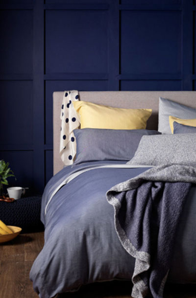 29 Blue Bedroom Decor Ideas Sebring Design Build - Yellow And Grey Bedroom Wall Decor