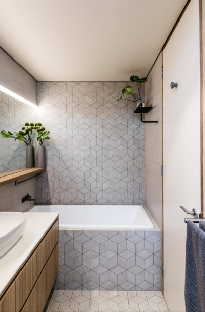 Geometric Shaped Tile Design Ideas For Your Kitchen & Bath