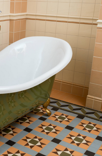 23 Vintage Tile Design Ideas Sebring, Vintage Bathroom Floor Tile Patterns