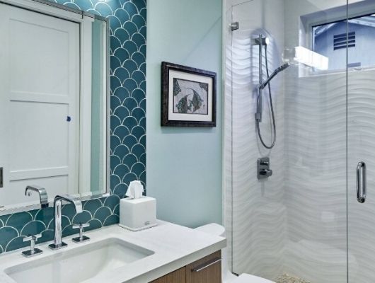 Wave Pattern Tile Design Ideas