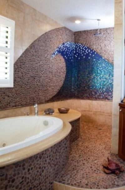 Wave Pattern Tile Design Ideas