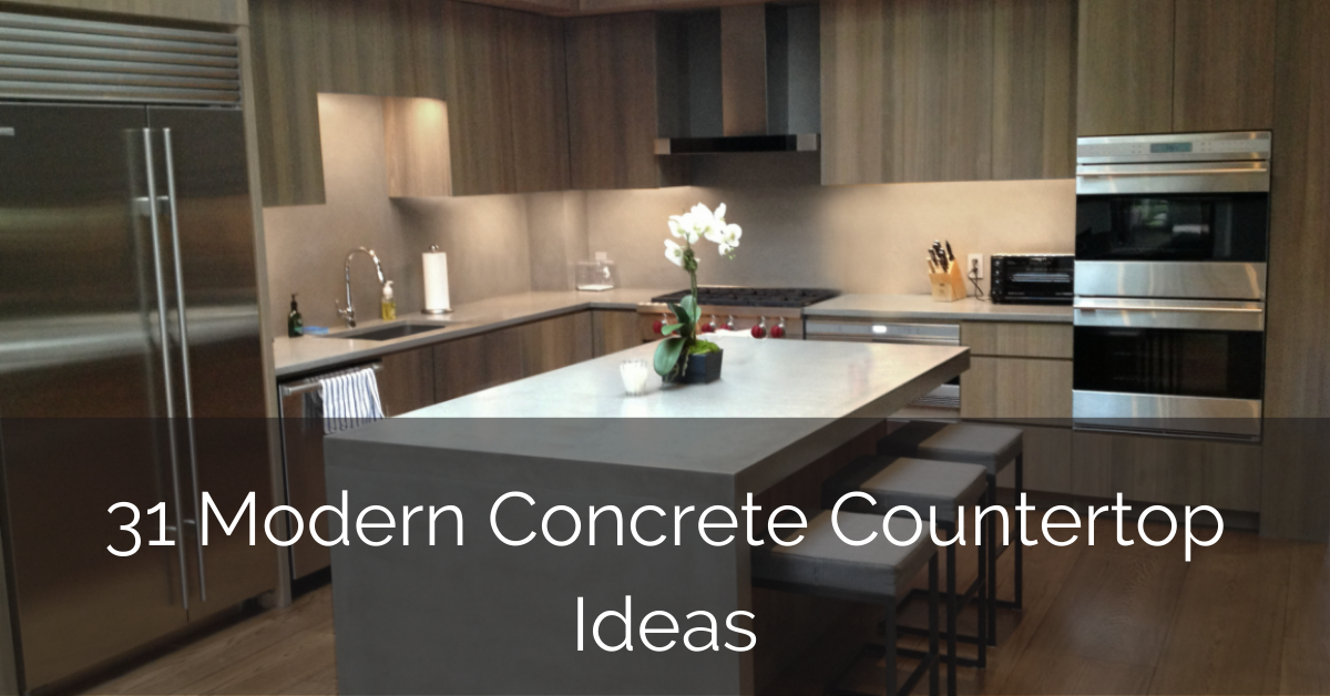 31 Modern Concrete Countertops, How To Build A Outdoor Concrete Countertop In Place