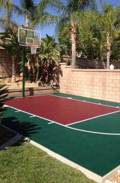 How much does it cost to make a basketball court 27 Outdoor Home Basketball Court Ideas Sebring Design Build