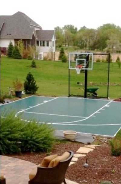 Outdoor Home Basketball Courts Ideas
