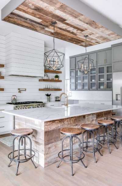Modern Farmhouse Kitchen Cabinet Ideas, Farmhouse Kitchen Ceiling Ideas