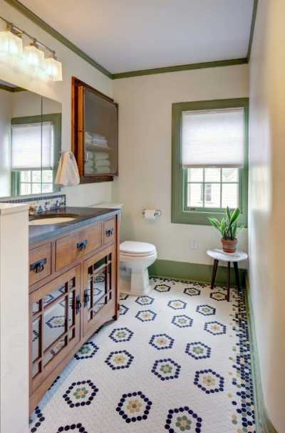 23 Really Cool Hexagon Shape Tile Ideas, Small Hexagon Bathroom Floor Tiles