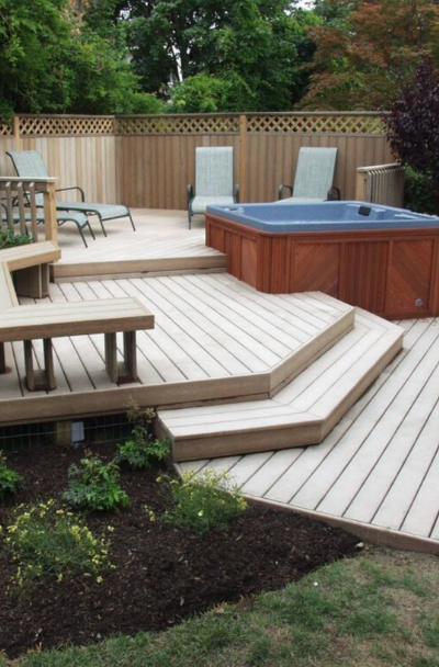 53 Awesome Backyard Deck Ideas, Backyard Ideas Patio Deck