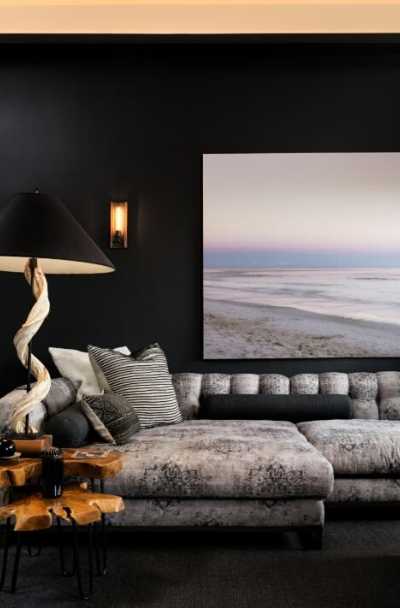 Living Room Design Black