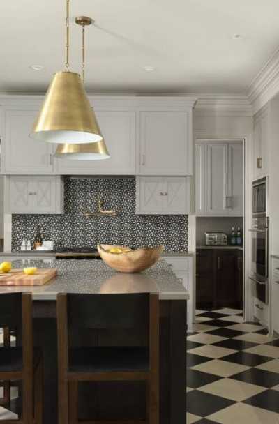 23 Black White Tile Design Ideas, Black And White Tile Kitchen Floor Ideas