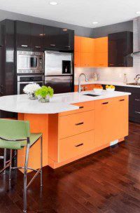23 Orange Kitchen Cabinet Ideas | Sebring Design Build