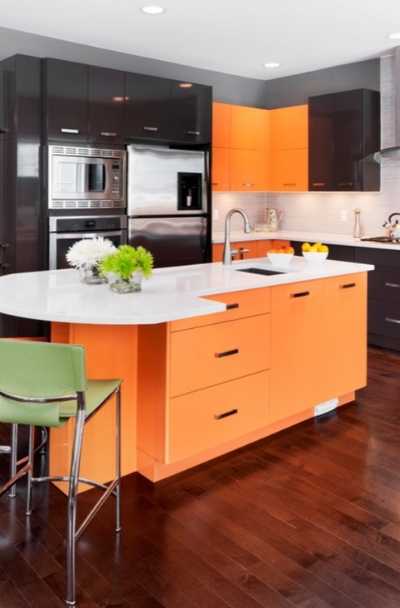 23 Orange Kitchen Cabinet Ideas | Sebring Design Build