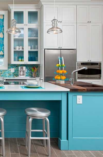 23 Teal Kitchen Cabinet Ideas, Sebring Design Build