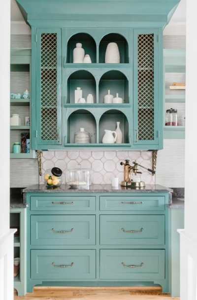 teal-light-blue-kitchen-cabinet-ideas