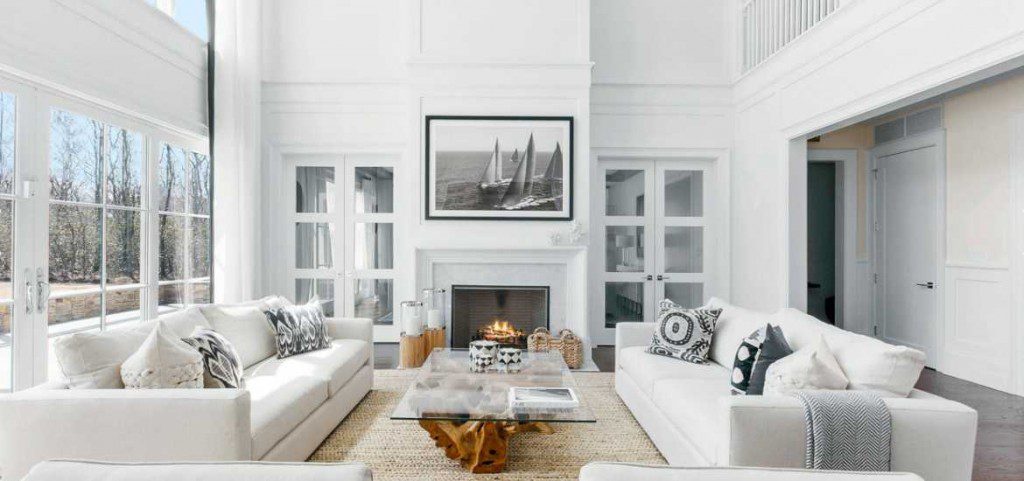 17 White Living Room Decor Ideas, All White Living Room Set