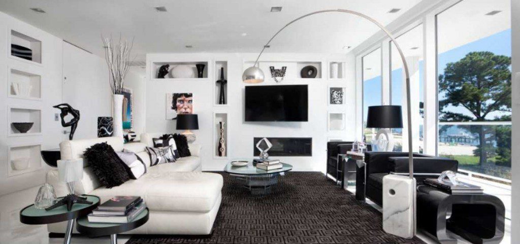 Black White Living Room Decor Ideas, Black And White Living Room Design Ideas