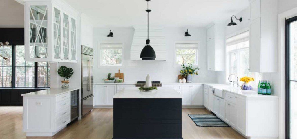 Custom black and white kitchen designs 25 Black White Kitchen Cabinet Ideas Sebring Design Build