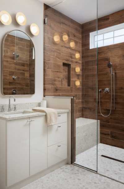 23 Brown Tile Design Ideas For Your, Small Bathroom Ideas With Brown Tile