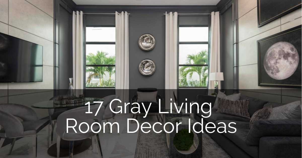 17 Gray Living Room Decor Ideas Sebring Design Build - Living Room Paint Colors With Dark Grey Furniture