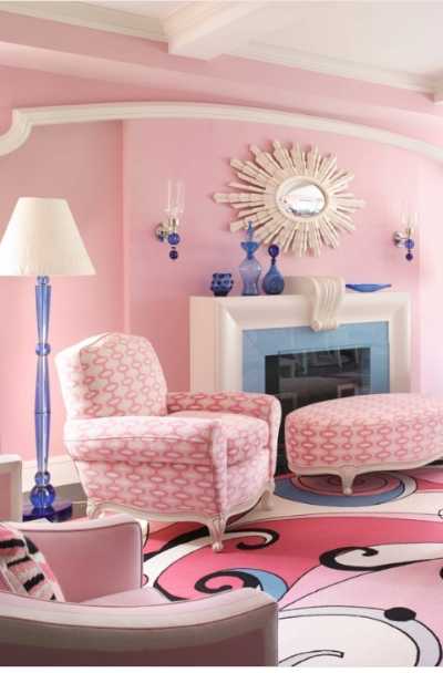 light pink color for living room